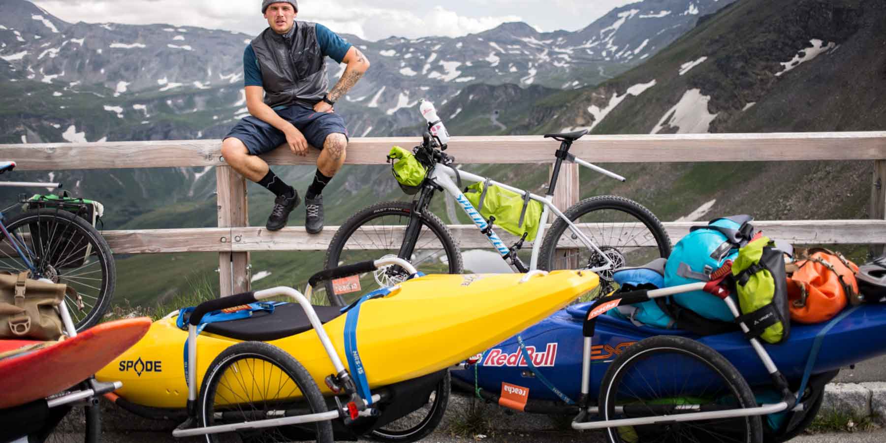 Hand and bike trailers for kayaks - reacha