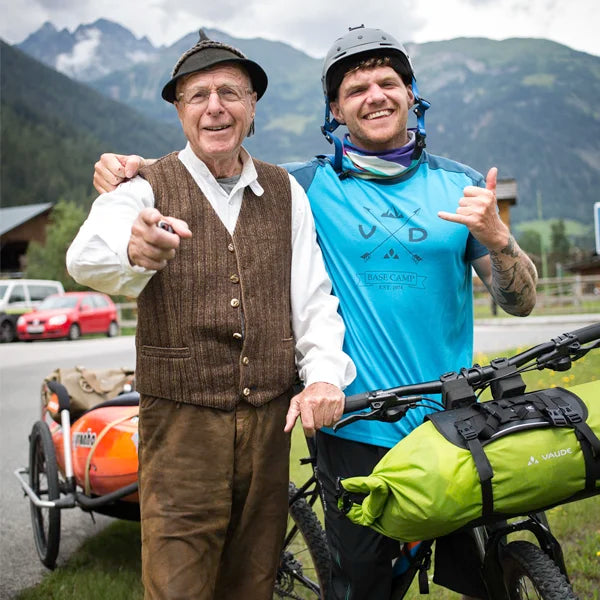 Kajaktour mit Fahrrad durch die Alpen